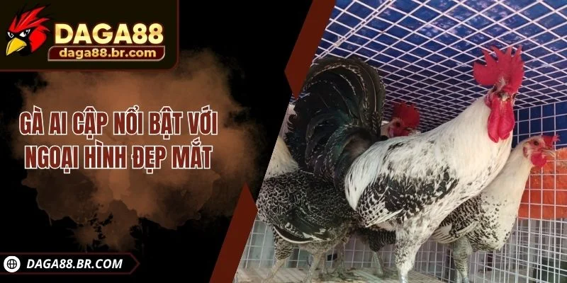 Gà Ai Cập nổi bật với ngoại hình đẹp mắt